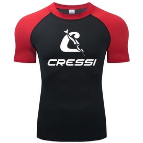 Resim Snapbuy Erkekler Uv Koruma Rashguard Kısa Kollu Mayo - Sörf, Dalış Ve Yüzme İçin Denizanası Önleyiciaçık Açık 