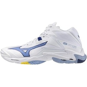 Resim Wave Lightning Z8 Mıd Unisex Voleybol Ayakkabısı Beyaz / Mavi Çok Renkli 