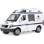 Resim Wy590e-f 1:16 Sürtmeli Sesli Işıklı Ambulans / Polis Arabası 
