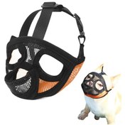 Resim Yifomall Kısa Burunlu Köpek Ağızlığı - Nefes Alabilir, Ayarlanabilir, Beslenebilir, Isırma Ve Havlamayı Önler 111 Karakter 