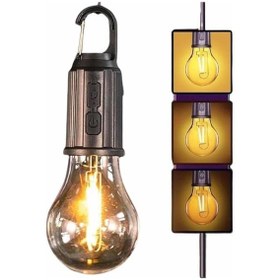 Resim Şarjlı Dekoratif Kamp Lambası Askılı Ampul Led Işık Type-c Girişli 