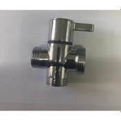 Resim Hms 1/2-1/2-3/4 Banyo Robot Duş Seti Yönlendirici Ara Musluk Krom 