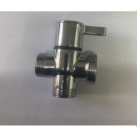Resim Hms 1/2-1/2-3/4 Banyo Robot Duş Seti Yönlendirici Ara Musluk Krom 