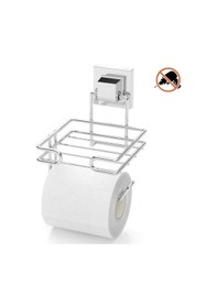 Resim Tekno Tel Ef-275 Krom Yedekli Tuvalet Kağıtlık Yapışkanlı/vidalı Deliksiz Metal Wc Tutucu Krom 