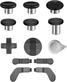 Resim Xbox Elite Controller Serisi 2-13 inç 1 Yedek Kürekler Thumbsticks Joystick Analog Çubuklar Parçaları Tamir Kiti Bileşen Seti, 2 D-Pedli, 1 Alet 