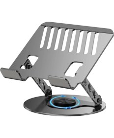 Resim Skygo Stant Çelik Standı Ergonomik Bilgisayar Yükseltici Her Açıda Ayarlanabilir Stand Tüm Boyutlarda Notebook Uyumlu Notebook Standı Bilgisayar Stant (Koyu Gri -N) 
