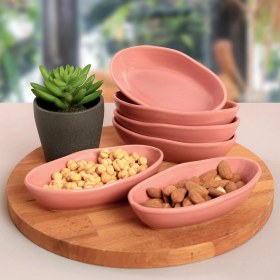 Resim Keramika Gül Kurusu Deniz Çerezlik/sosluk 14 cm 6 Adet 