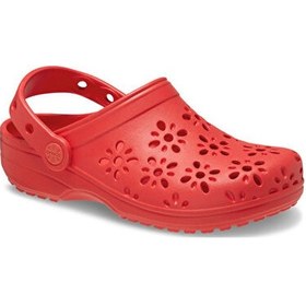 Resim Crocs Classic Floral Cut Out Clog K Çocuk Terliği 210943-6zr Kırmızı Kırmızı 