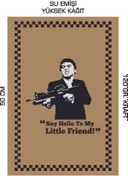 Resim duha trend 35x50 120 Gr. Kraft Kağıt Oto Paspası Tony Montana 100 Adet 