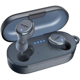 Resim TOZO T10s Ipx8 Su Geçirmez Enc Gürültü Engelleme Bluetooth 5.3 Tws Kablosuz Kulaklık Mavi 