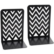 Resim Venturemart 2 Adet Dekoratif Metal Bookend Yaratıcı Oymak Dalga Dergisi Tutucu Standı Bookendends 
