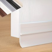 Resim Kalınlaştırılmış kauçuk toz şeridi ile yükseltilmiş deliksiz kendinden yapışkanlı kapı altı sızdırmazlık şeridi, ışık geçişini/tozu/gürültüyü etkili bir şekilde izole eden, enerji tasarrufu ve tüketimi azaltan ev eşyası 