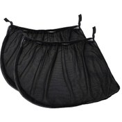 Resim Yunboo Araç Arka Cam Güneşlik Ve Sineklik Seti - 2 Adet Siyah Nylon Mesh Perde, 50x115cm 