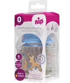Resim Nip 120 Ml Cam Biberon 0 Ay+ - Mavi - Mavi / Standart 