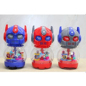 Resim Periboia Dans Eden Işıklı Robot Kumbara 