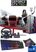 Resim DMC N169x (PUBG,GTA 5) I5 3470,16gb Ram,500gb Hdd,256gb Ssd,4gb Gtx750ti,24"oyuncu Masaüstü Bilgisayar 