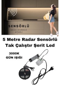Resim Mutfak Dolabı Radar Gizli Sensörlü Şerit Led Set / Günışığı 