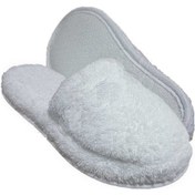 Resim 10 Çift Yüksek Kalite Pamuk Havlu Banyo Ev Otel Lohusa Terliği Kaymaz Kalın Taban Beyaz 