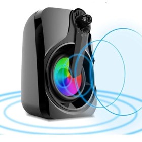Resim Mikado Md-x27 3wx2 Usb Led Işıklı Hoparlör Set 