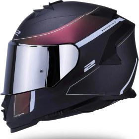 Resim Ls2 Storm 2 Velvet Full Face Motosiklet Kaskı Şeffaf + Gökkuşağı Vizörlü 