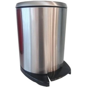 Resim Primanova Cigo Pedallı Çöp Kovası 6Lt Paslanmaz Mat M-E41-30-06 