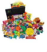 Resim Nostaljik Lezzetler Nostaljik Bakkal Özel Gıda Ve Oyuncak Kutusu Siyah Tetrisli 