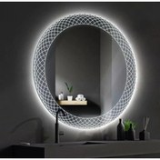 Resim eagle mirror 70x70cm Yuvarlak Dekoratif Banyo Duvar Aynası Ledli Banyo Duvar Aynası 