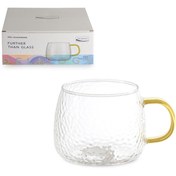 Resim Deli Glassware Renkli Kulplu Cam Kupa - 490 ml 