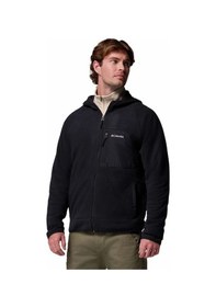 Resim Columbia Fast Trek Overlay Hooded Full Zip Siyah Erkek Outdoor Polar Am3470-010 Siyah 