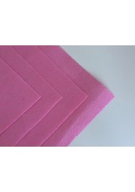 Resim Pembe Renk Metrelik Ince Keçe Kumaş Keçe 1 Mm Aktivite Keçesi Renkli Keçe 1 Metre 100 Cm X 100 Cm 