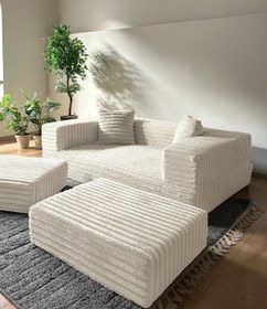 Resim Katt Softora Koltuk/Yatak – 2’si 1 Arada Yataklı Koltuk Katlanır Kanepe Kadife Kumaş 