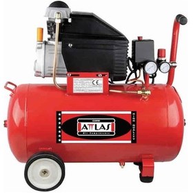 Resim Attlas HK 2050 2 Hp 8 Bar 47 LT Monofaze Hava Kompresörü 