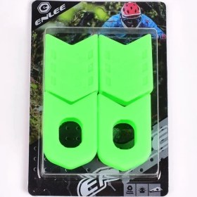 Resim Pengfu Shop Yeşil Stil Bisiklet Silikon Krank Kapağı Koruyucu Silikon Kol Pedalı Aynakol Koruyucu Kılıf Dağ Yol Bisikleti Mtb Bisiklet Aksesuarları (Yurt Dışından) 