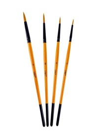 Resim Lf-5977 Yuvarlak Uç Fırça Seti 4 Lü 1-3-5-7 
