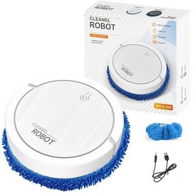 Resim Yenı Otomatik Robotlu Süpürge 3'ü 1 Arada Kablosuz Süpürme Islak Ve Kuru White A Beyaz 