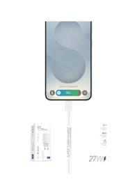 Resim 27w Pd Type-c Samsung Galaxy S20 Plus İle Uyumlu 3a Type-c Type-c Kablo Tak Çalıştır 