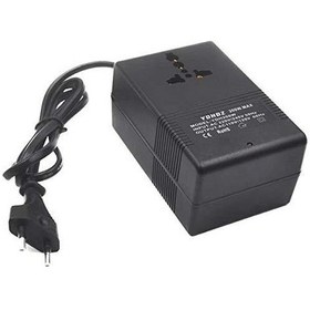 Resim Ximistore9 220v'dan 110v'a Gerilim Dönüştürücü, Ab Fişi, Çok Fonksiyonlu, 200w, Avrupa Standartı, Siyah Plastik 
