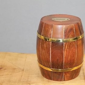 Resim Pirinç Detaylı Fıçı Kumbara Model 2 