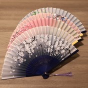 Resim 4 Adet Geleneksel Çin El Yelpazeleri, Retro Katlanır Yelpazeler, Klasik Hanfu Dans Aksesuarları, Parti Performans Yelpazeleri, Yazlık Serin Bambu Yelpazesi Kemikli El Yelpazeleri 