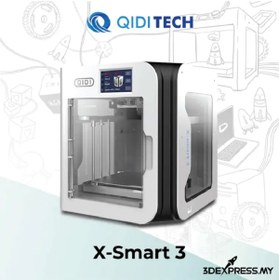 Resim GÜMRÜK BEY Qidi Tech X-Smart 3 Yüksek Hızlı Giriş Seviye Masaüstü FDM 3D Printer (500mm/s) 