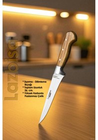 Resim Hand Craft Mutfak Bıçak Seti Et Kemik Tavuk Yüzme Sıyırma Bıçağı 2 Li Set Hds-33 Ahşap 