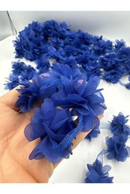 Resim KARAASLAN Lazer Çiçek 1 Pakette 9 Mt 116 Adet Çiçek Var. ( Renk Açık Laçivert ) 