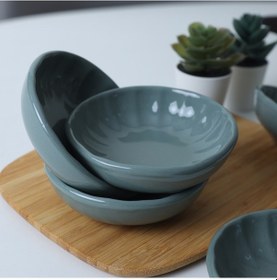 Resim Keramika Granit Turkuaz Sirius Çerezlik / Sosluk 12 Cm 6 Adet Q07 