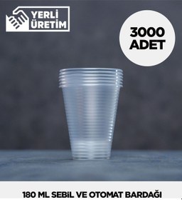 Resim 180 Ml Plastik Sebil Ve Otomat Bardağı 3.000 Adet Diğer 