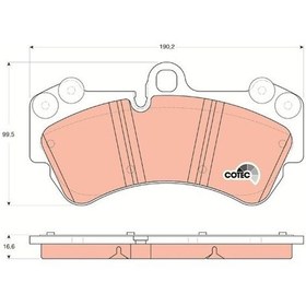 Resim Volkswagen Touareg 2002-2013 Arası 3.0 V6 Tdı, 4.2 V8, 6.0 W12, 3.2 V6, 3.6 V6 Fsı Trw Marka Ön Balata 