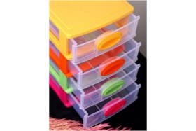 Resim Çekmeceli 4 Katlı Posta ve Saklama Kutusu, Pratik ve Şık Tasarım 