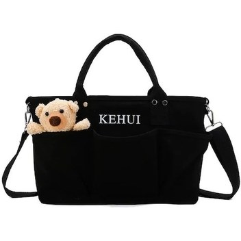 Jeemson Anne Bebek Çanta Siyah Oxford Kumaş, Kol/omuz/çapraz Taşıma, Isı Yalıtımı, Büyük Hacimli Çekirdekli Çanta