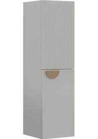 Resim Orka Molino 40 Cm Kaşmir Banyo Çamaşır Boy Dolabı Teak 