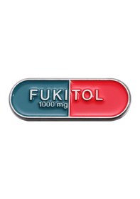 Resim Fukıtol Yazılı Medikal Broş P0624 Çok Renkli 