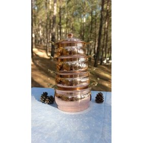 Resim Sebe Home 8 Parça Kapaklı Bakır Maraş Güveci 